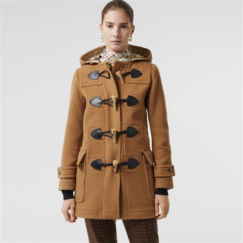 womens burberry wool blend duffle coat|burberry duffle coat sale.